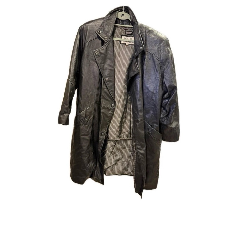 Pelle Studio Black Leather Coat